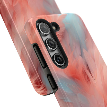 "Rebranding Into A New Badder Bitch!" ~ Pink/Baby Blue Feathered Tough Phone Cases