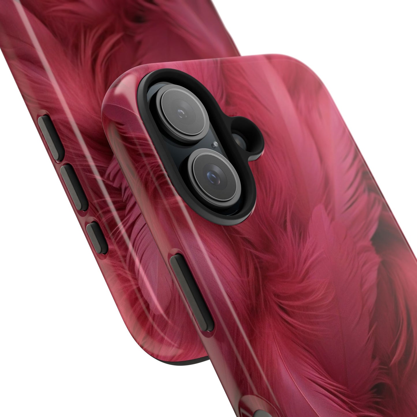 "Rebranding Into A New Badder Bitch!" Pink Feathered Tough Phone Cases