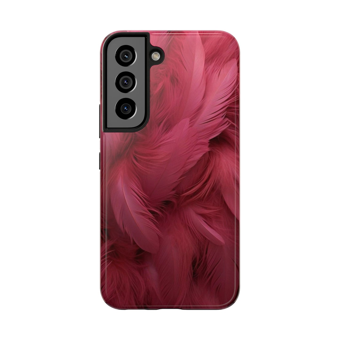 "Rebranding Into A New Badder Bitch!" Pink Feathered Tough Phone Cases