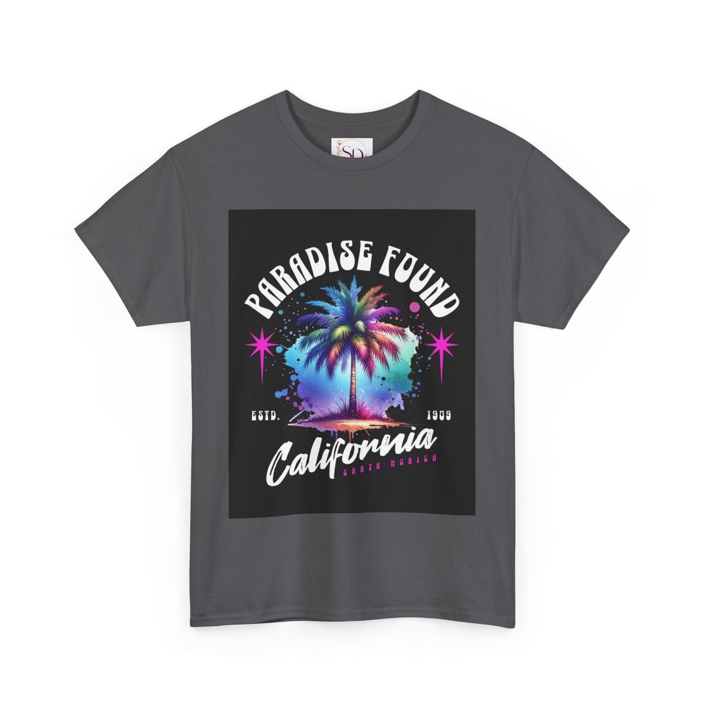 Paradise Found California Tee, Retro Summer Vibe Shirt, Beach Lover Gift, Unisex Graphic Tee, Casual Everyday Wear, Travel Souvenir