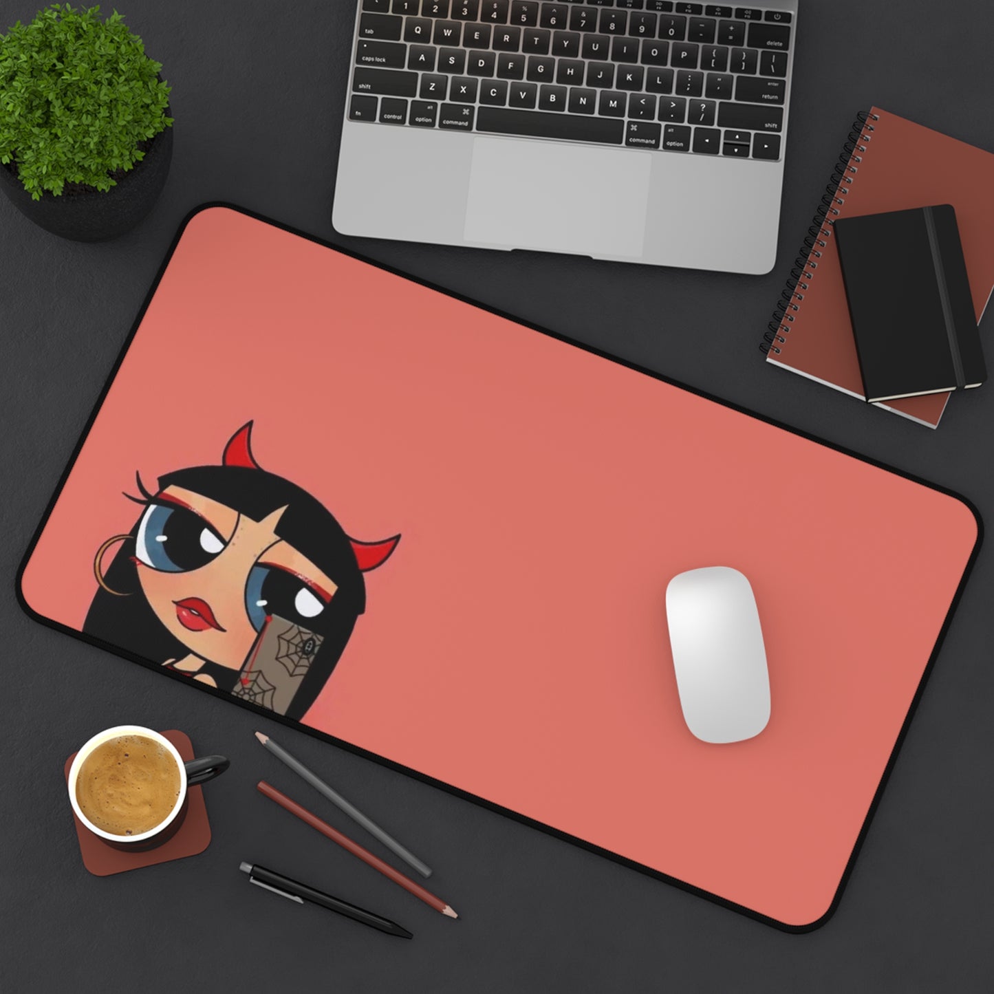 Devilish ImJustAGirl💅🏻🎀🫧~ Desk Mat