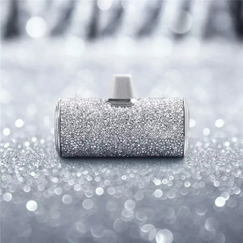 Portable Charger Mobile Power Bank Power Banks Fast Charging Power Bank Shiny Diamond Fashion High Quality 5000Mah