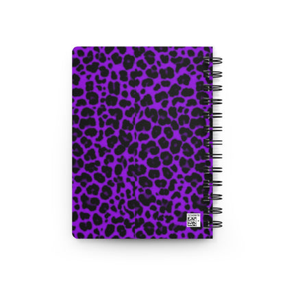 Spiral Bound Journal - Violet Sucker For You Cheetah Print
