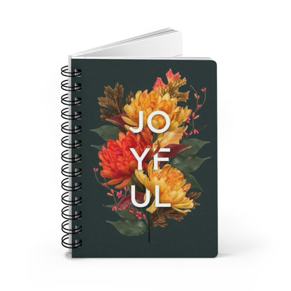 Joyful Floral Spiral Bound Journal | Perfect for Note-Taking, Journaling, Gifts, Daily Planners, Travel Diaries