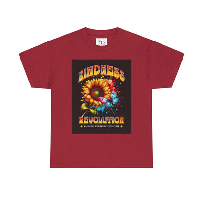 Kindness Revolution Tee: Vibrant Unisex Cotton T-Shirt for Positive Vibes, Gifts, Awareness, Everyday Wear, Casual Style