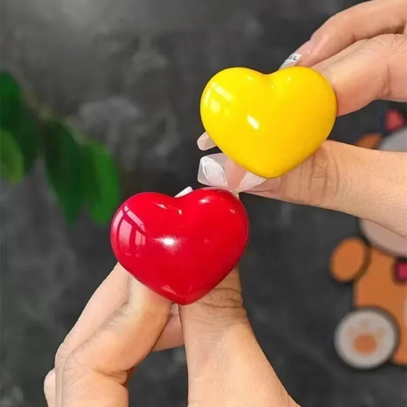 Heart Shape Toilet Presser Love Toilet Press Button Bathroom Water Tank Buttons Push Switch Bathing Room Decor Nail Protector