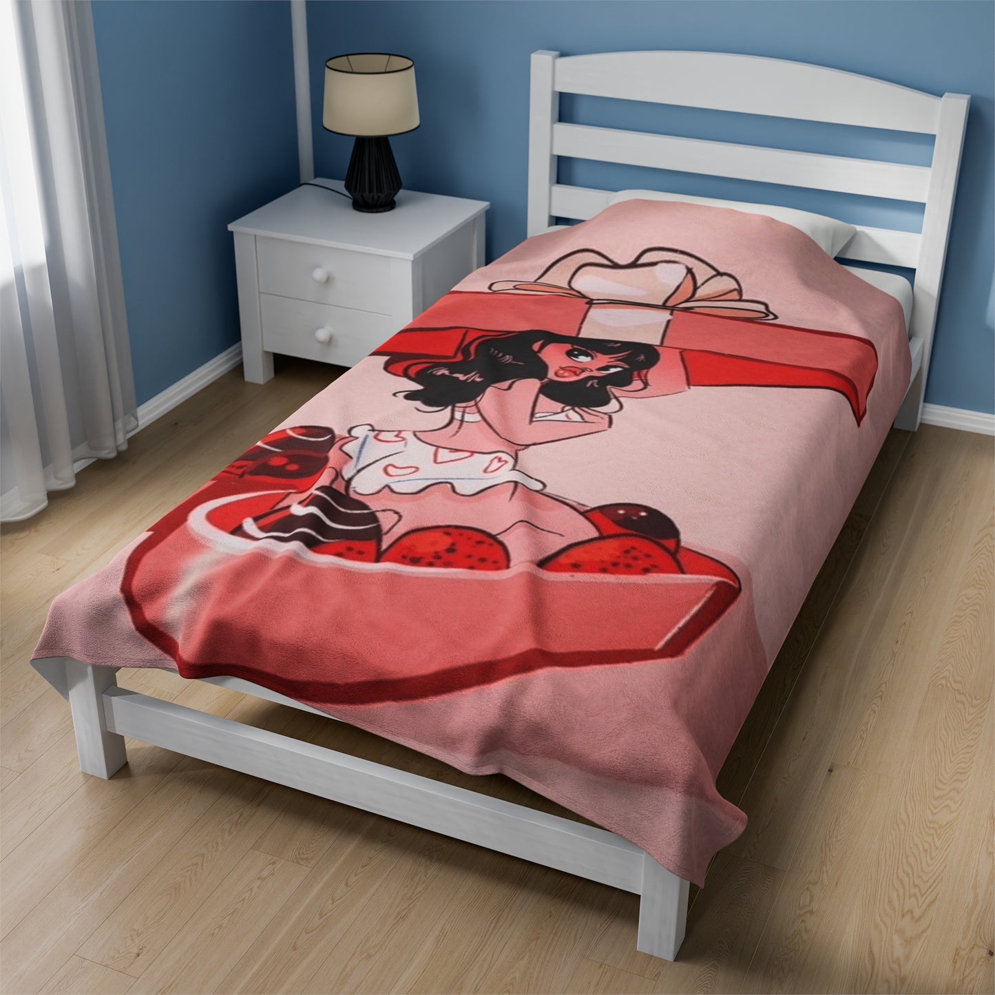 Valentine's Day Velveteen Plush Blanket