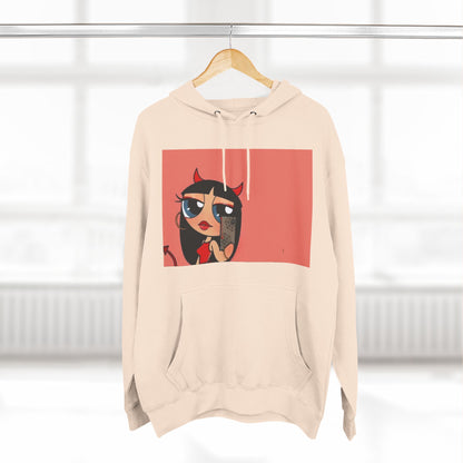 Devilish ImAJustAGirl💅🏻🎀🫧~ Three-Panel Fleece Hoodie