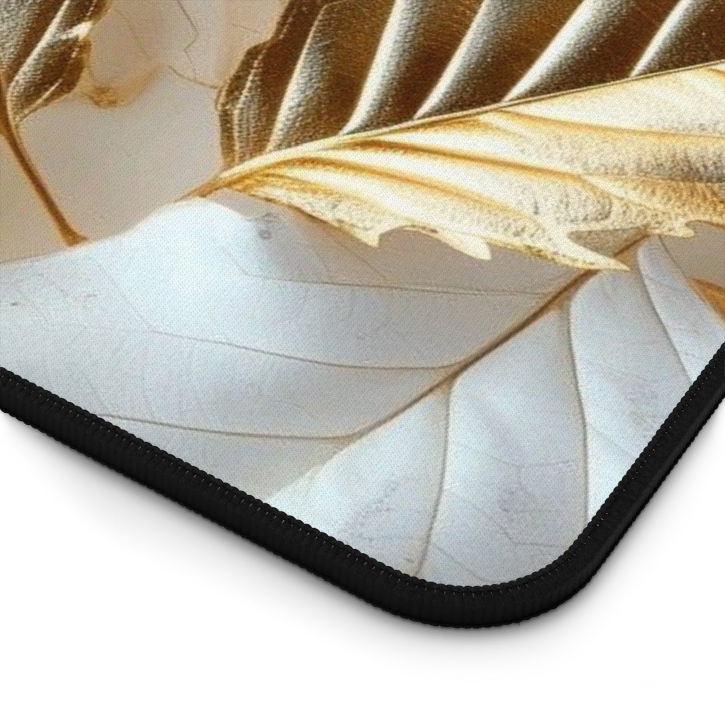 "Rebranding Into A New Badder Bitch!"~ White/Gold Desk Mat