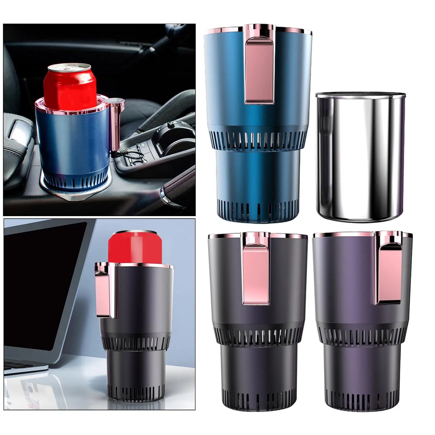 2 in 1 Smart Cooling & Heating Car Cup Auto Car Cooling and Heating Cup Mug Holder Keep Beverage Cool and Warm