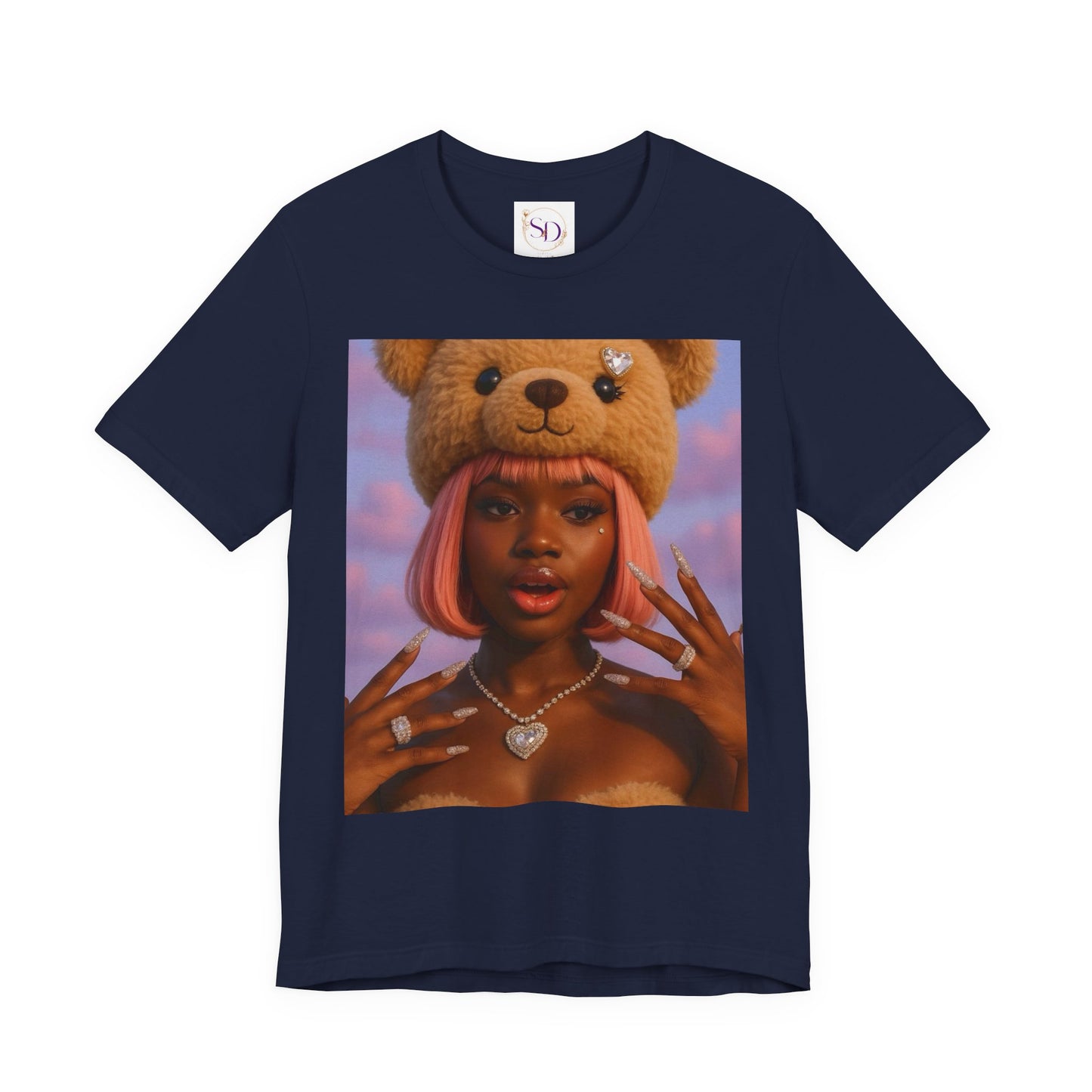 Trendy Graphic Tee, Cute Bear Design Shirt, Casual Fashion Top, Gift for Friends, Streetwear Style, Summer Outfit