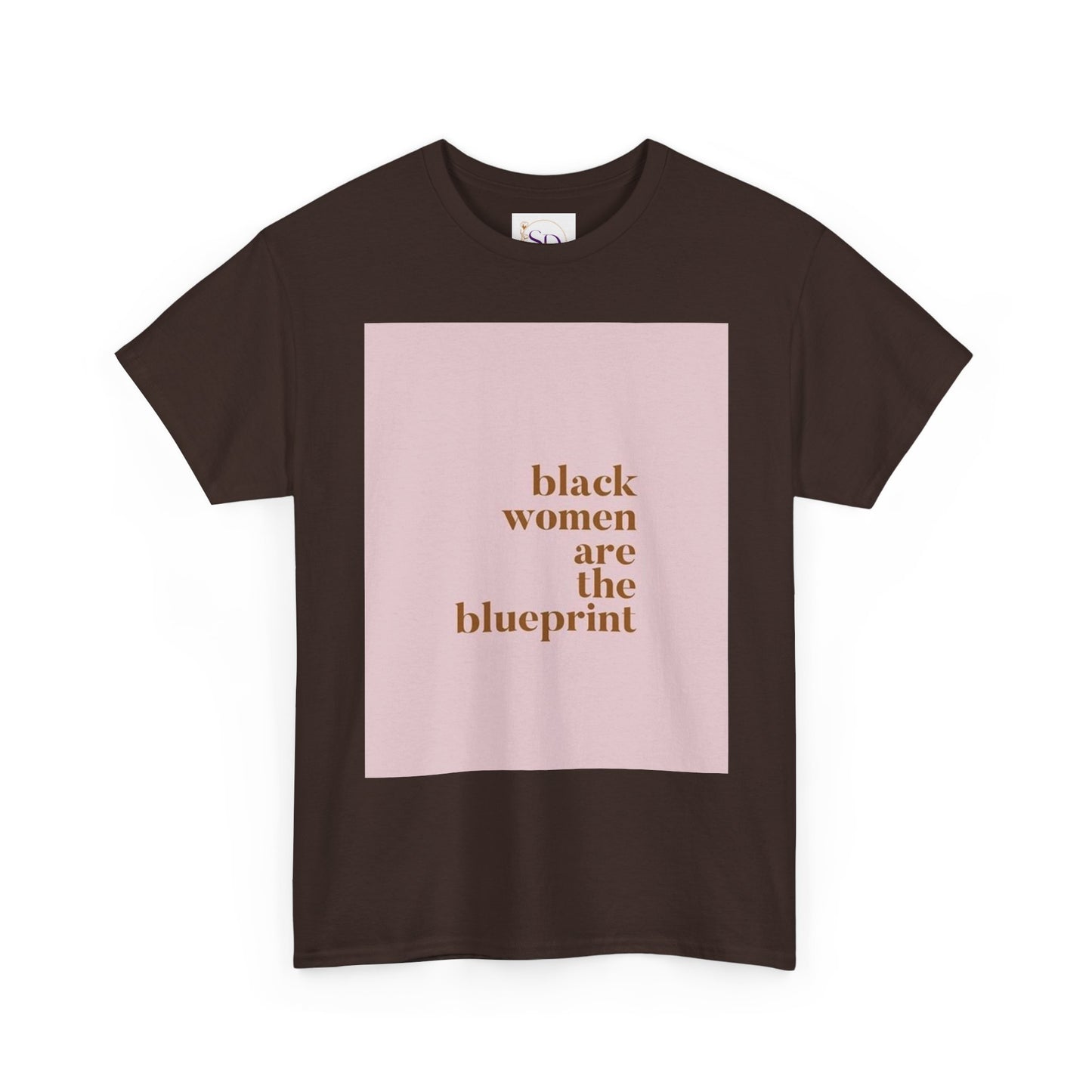 Empowering "Black Woman Are The Blueprint" Message Tee
