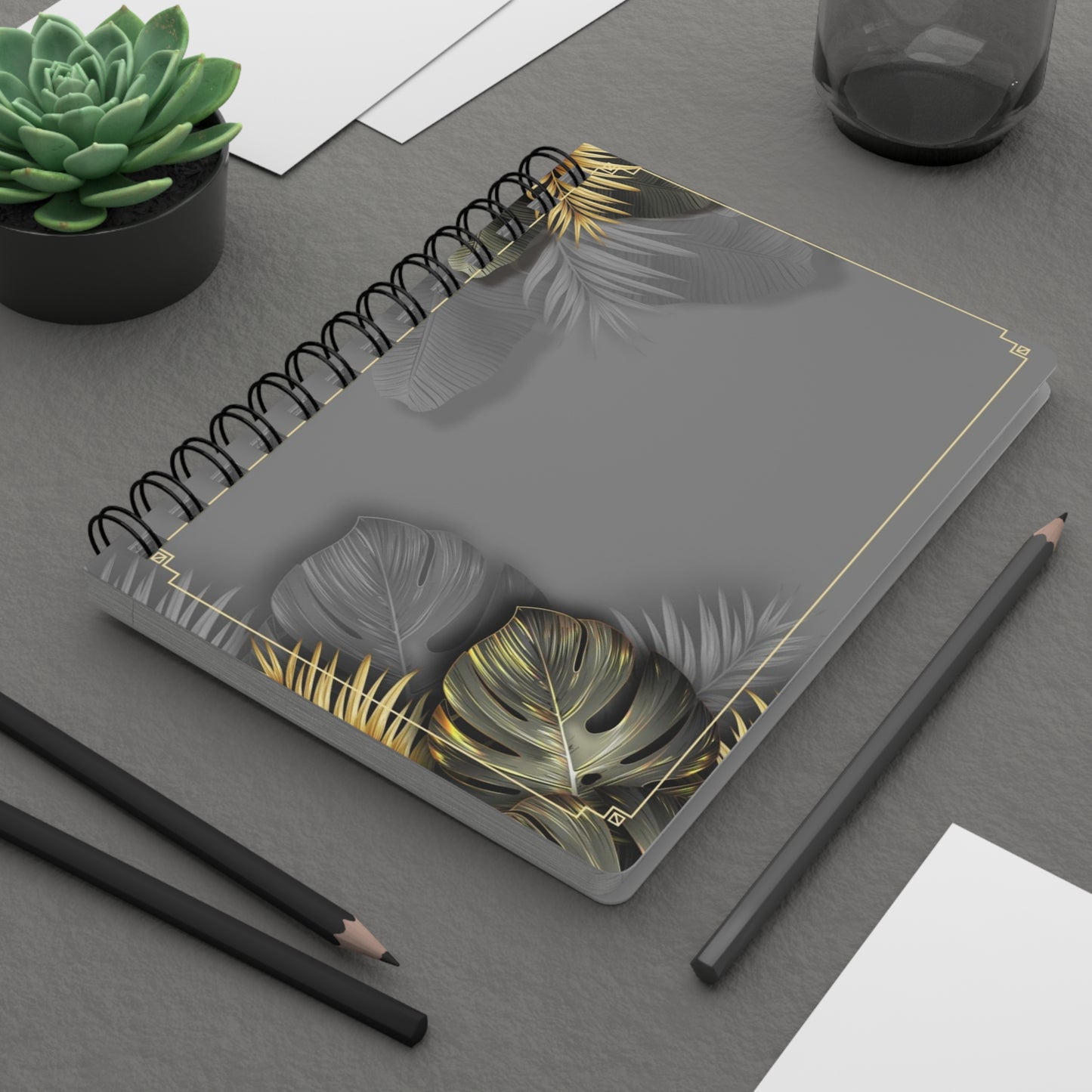 Tropical Leaves Spiral Bound Journal | Botanical Notebook, Gift for Nature Lovers, Travel Journal, Writing Diary, Eco-Friendly Stationery