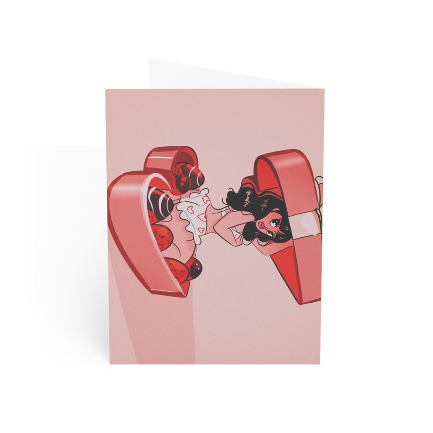 Valentine's Day Greeting Cards (1, 10, 30, 50pcs) Naughty Girl Design