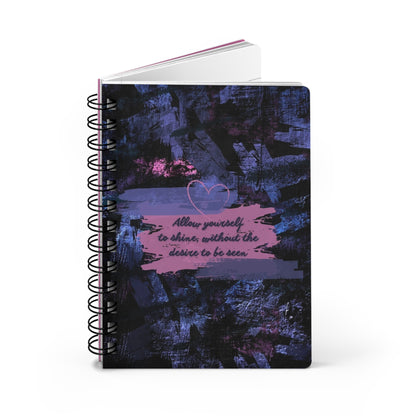 Inspirational Spiral Bound Journal, Self-Reflection Notebook, Motivational Gift, Daily Planner, Writing Journal, Art Notebook, Mindfulness