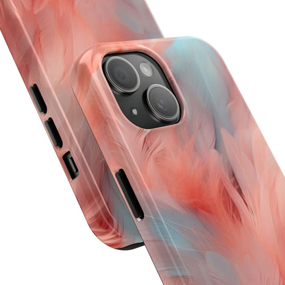 "Rebranding Into A New Badder Bitch!" ~ Pink/Baby Blue Feathered Tough Phone Cases