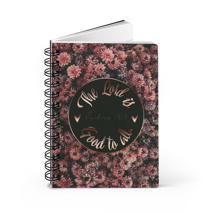 Inspiring Floral Spiral Bound Journal - Perfect for Notes, Journaling, Bible Study, Gratitude & Reflection, Gift for Writers