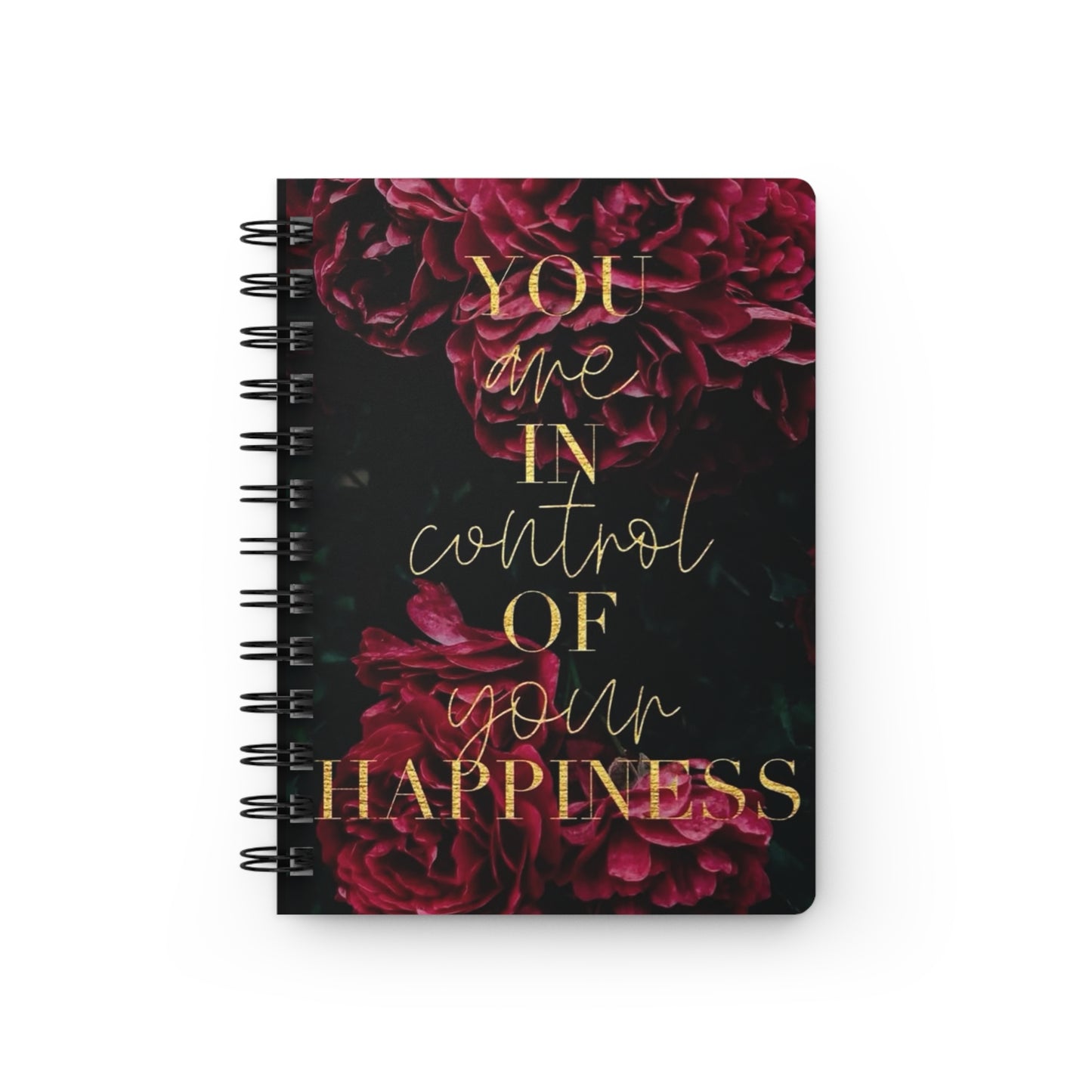 Inspirational Spiral Bound Journal - Your Happiness Matters, Motivational Gift, Daily Planner, Self-Care Log, Perfect for Journaling