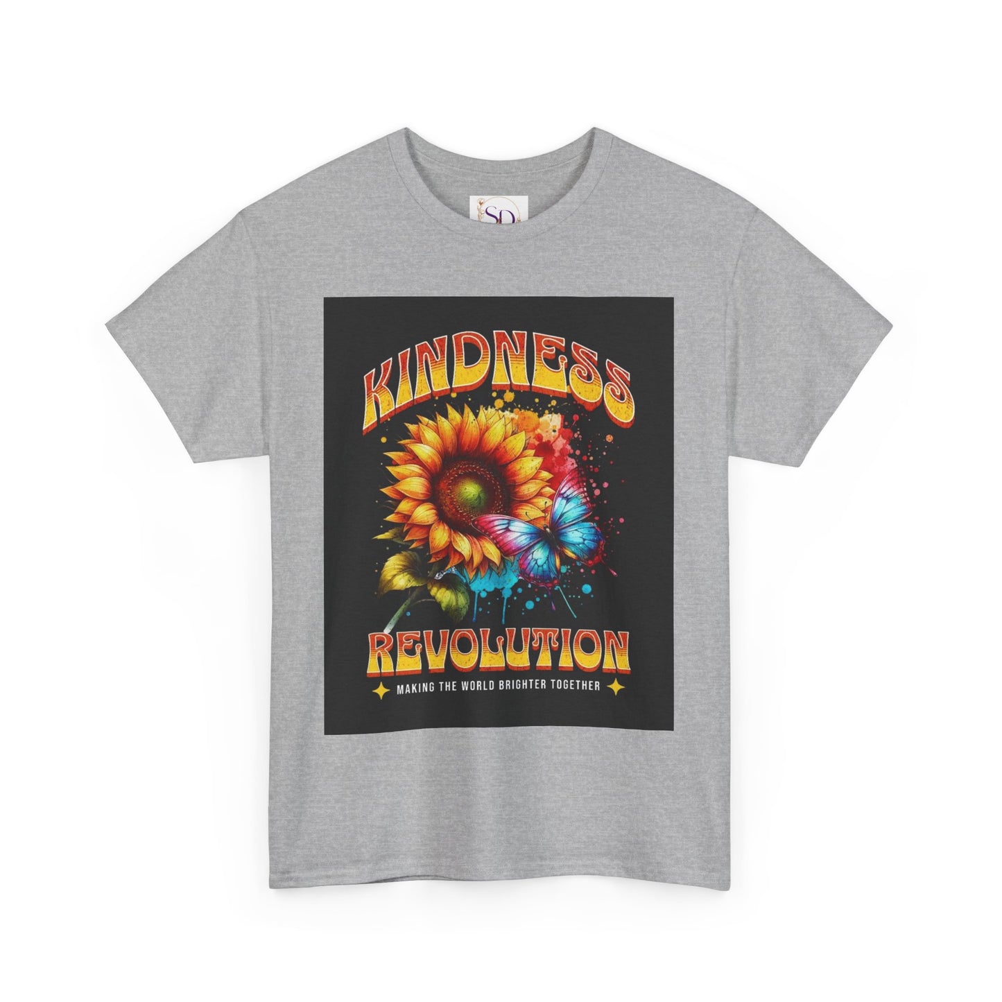 Kindness Revolution Tee: Vibrant Unisex Cotton T-Shirt for Positive Vibes, Gifts, Awareness, Everyday Wear, Casual Style