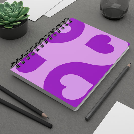 Vibrant Heart Spiral Bound Journal - Perfect for Journaling, Note-taking, Gift for Friends, Valentine's Day, Writing