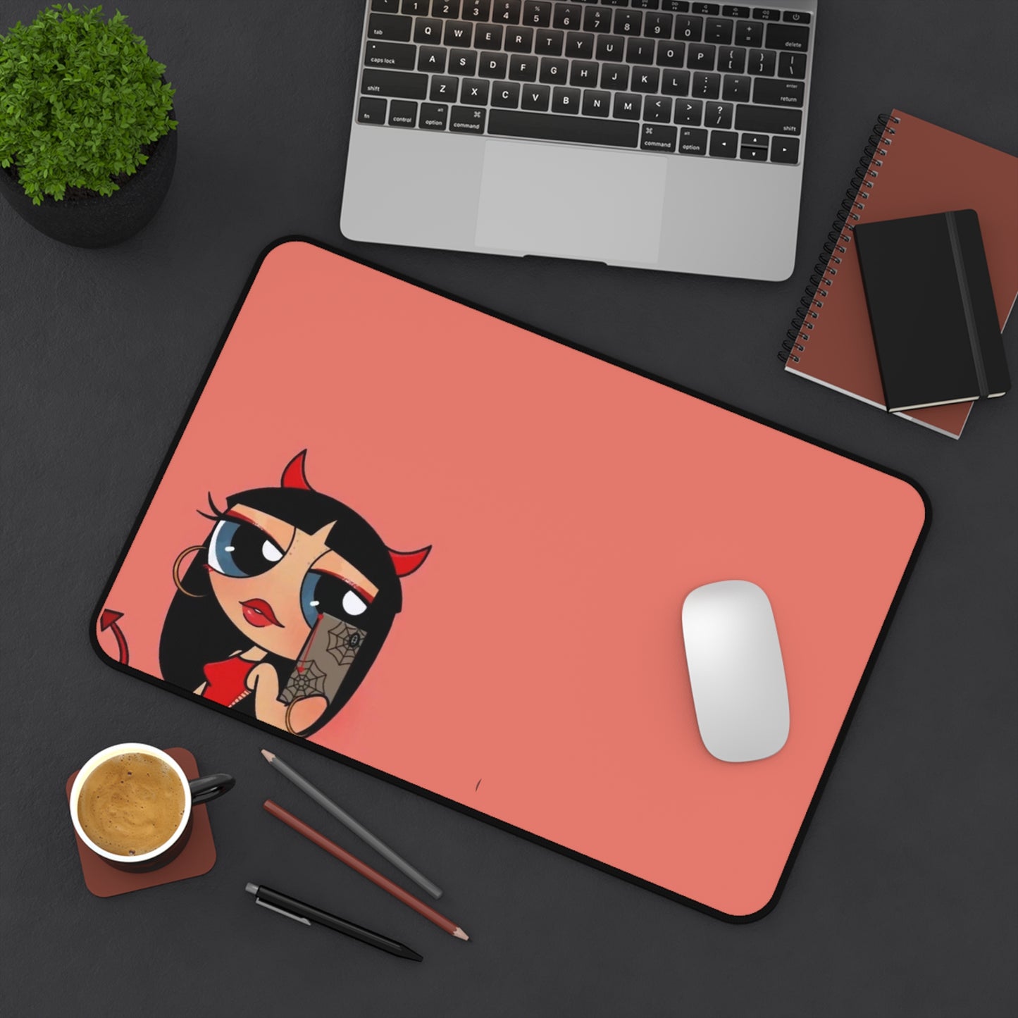 Devilish ImJustAGirl~ Desk Mat