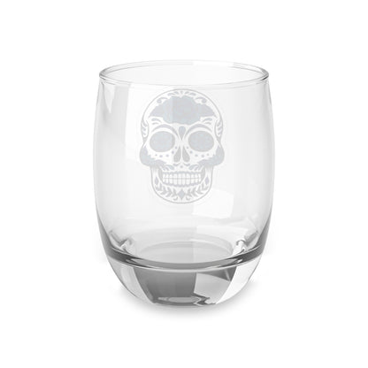 Unique Skull Design Whiskey Glass, Decorative Drinkware, Gift for Him, Barware, Home Decor, Día de los Muertos