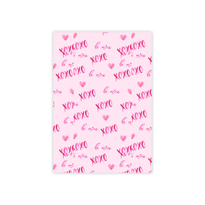 Post-it® Note Pads, xoxo pink design, Sticky Notes, Love Notes, Office Supplies, Stationery, Valentines Day Gift
