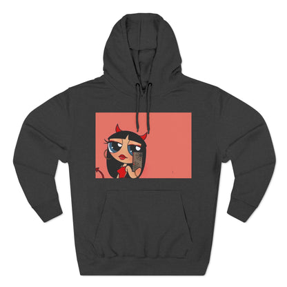 Devilish ImAJustAGirl💅🏻🎀🫧~ Three-Panel Fleece Hoodie
