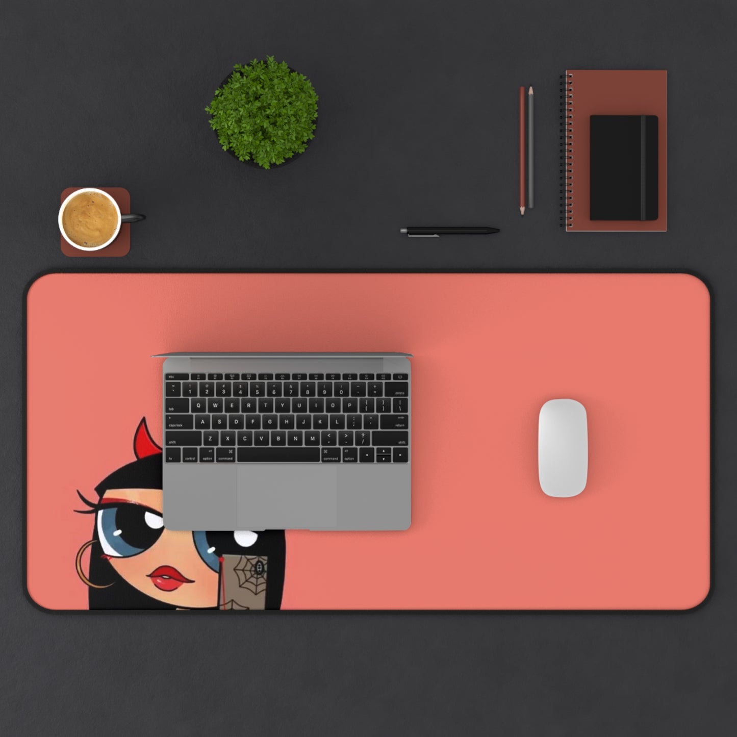 Devilish ImJustAGirl~ Desk Mat