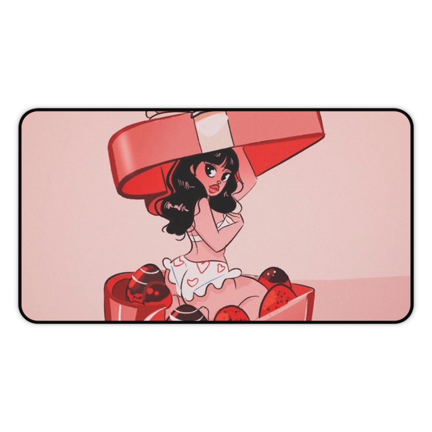 Naughty Girl Valentine's Day Desk Mat