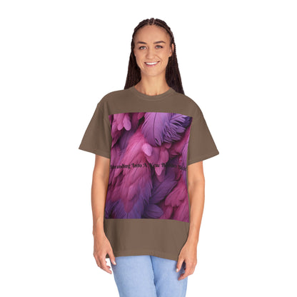Rebranding Into A New Badder Bitch! ~ Purple/Pink Unisex Garment-Dyed T-shirt
