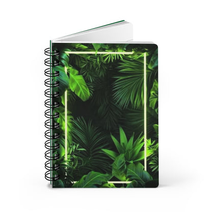 Lush Green Spiral Bound Journal - Tropical Vibes, Nature Lover Gift, Travel Journal, Self-Care Diary, Eco-Friendly Notebook
