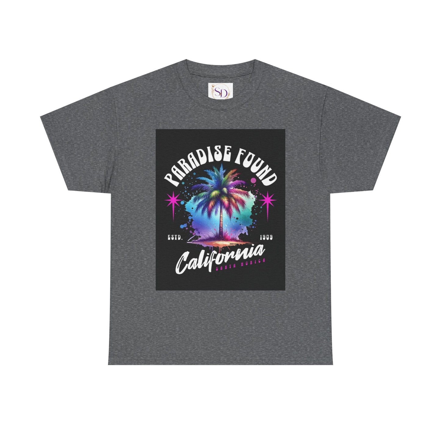 Paradise Found California Tee, Retro Summer Vibe Shirt, Beach Lover Gift, Unisex Graphic Tee, Casual Everyday Wear, Travel Souvenir
