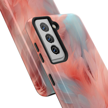 Pink/Baby Blue "Rebranding Into A New Badder Bitch!" Feathered Tough Phone Cases