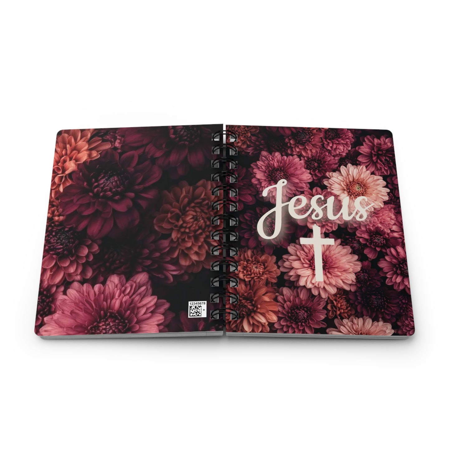 Floral Christian Spiral Bound Journal - Faith Journal, Prayer Notebook, Devotional, Inspirational Gift, Religious Diary
