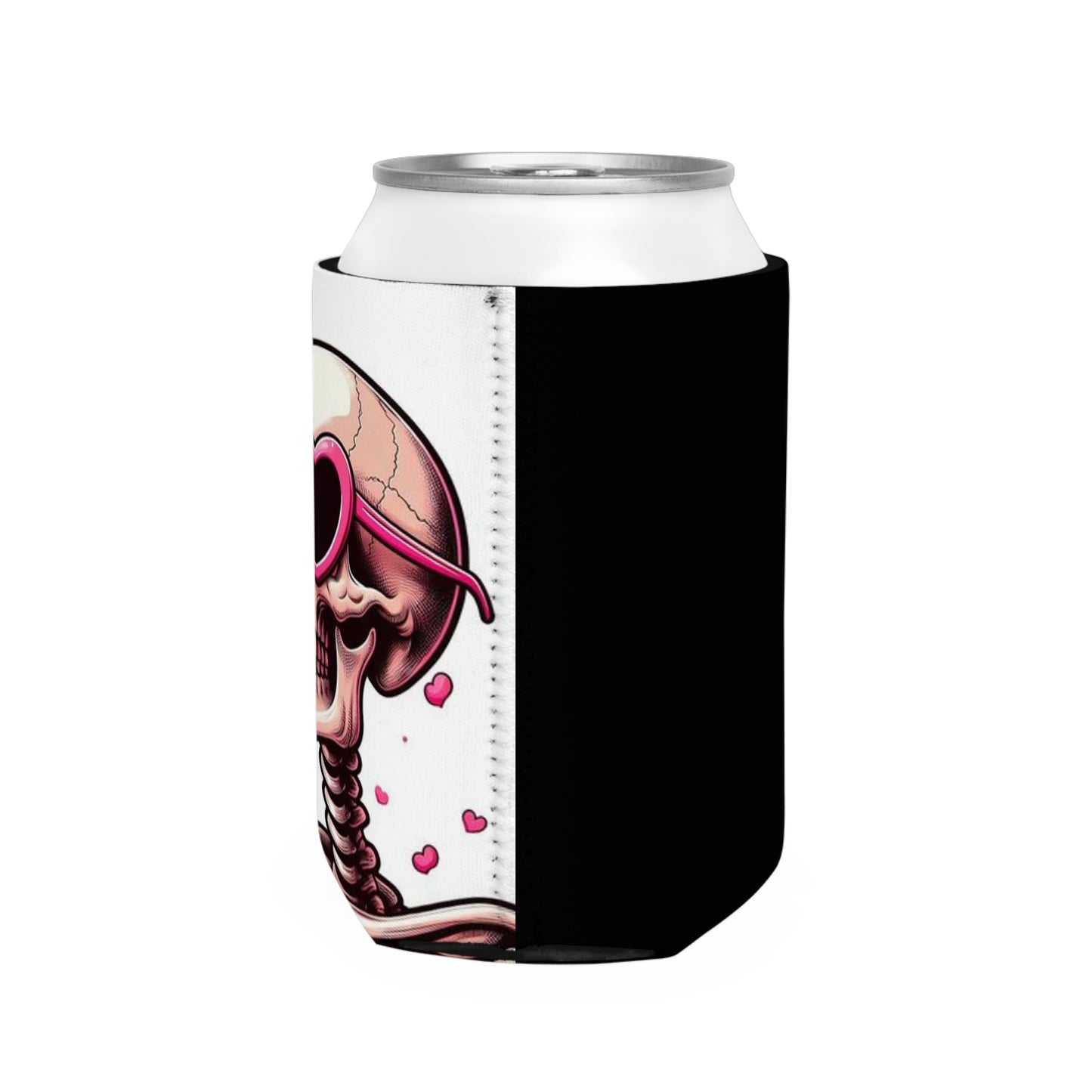 Valentine's Day Skeleton Can Cooler Sleeve