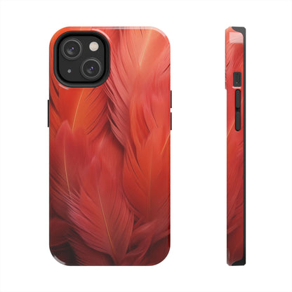 "Rebranding Into A New Badder Bitch!" Orange Feathered Tough Phone Cases