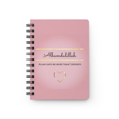Gratitude Spiral Bound Journal, Inspirational Notebook, Alhamdulillah Journal, Gift for Muslim Friends, Self-Care Journal, Daily Planner