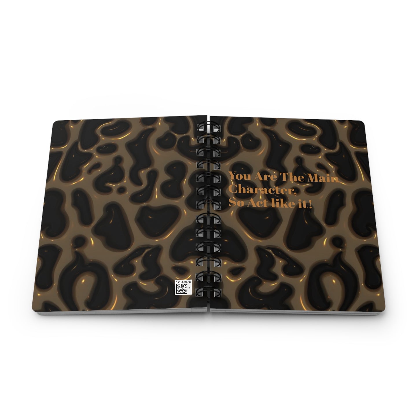 Bold Leopard Print Spiral Bound Journal, Motivational Notebook, Gift for Writers, Inspirational Journal, Self-Care Diary, Stylish Stationery