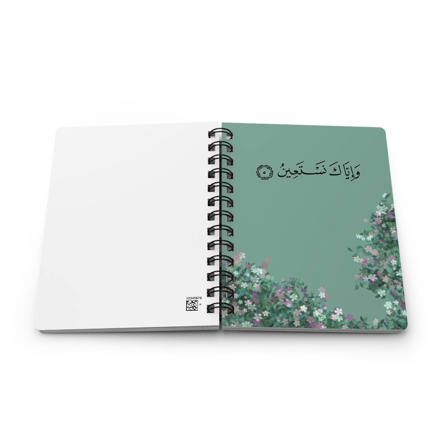 Floral Spiral Bound Journal, Inspirational Design for Writing, Sketching, Eco-Friendly Notebook, Gifts for Students, Journaling