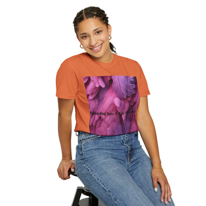 Rebranding Into A New Badder Bitch! ~ Purple/Pink Unisex Garment-Dyed T-shirt