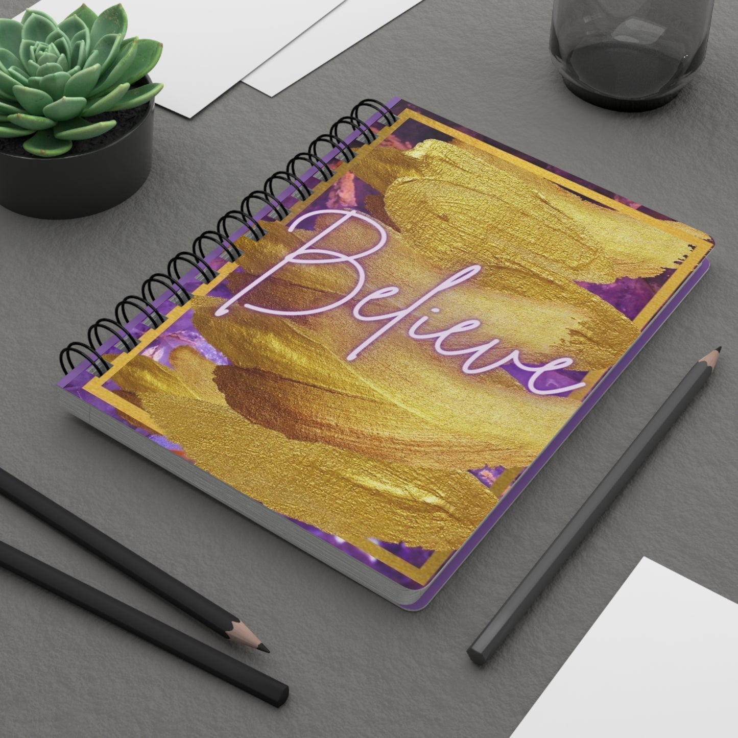 Inspirational Spiral Bound Journal, Motivational Notebook for Daily Reflections, Gift for Journaling, Dream Planning, Self-Care