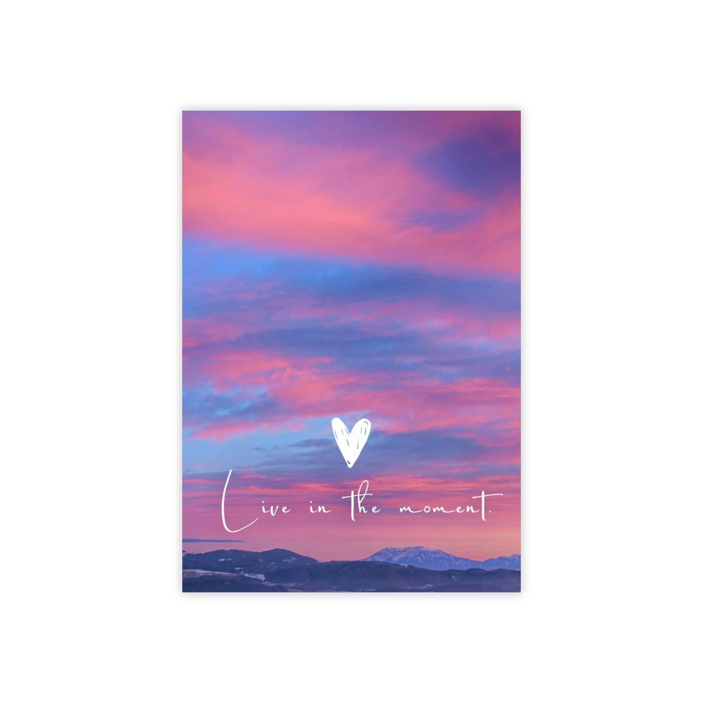 Inspirational Sticky Notes, Live in the Moment Reminder Pads, Office Supplies, Positive Affirmation Notes, Desk Decor, Gift for Her