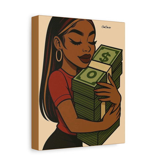 Money Love Canvas Art, Stylish Wall Decor, Inspirational Wall Art, Modern Home Decor, Unique Gift Idea