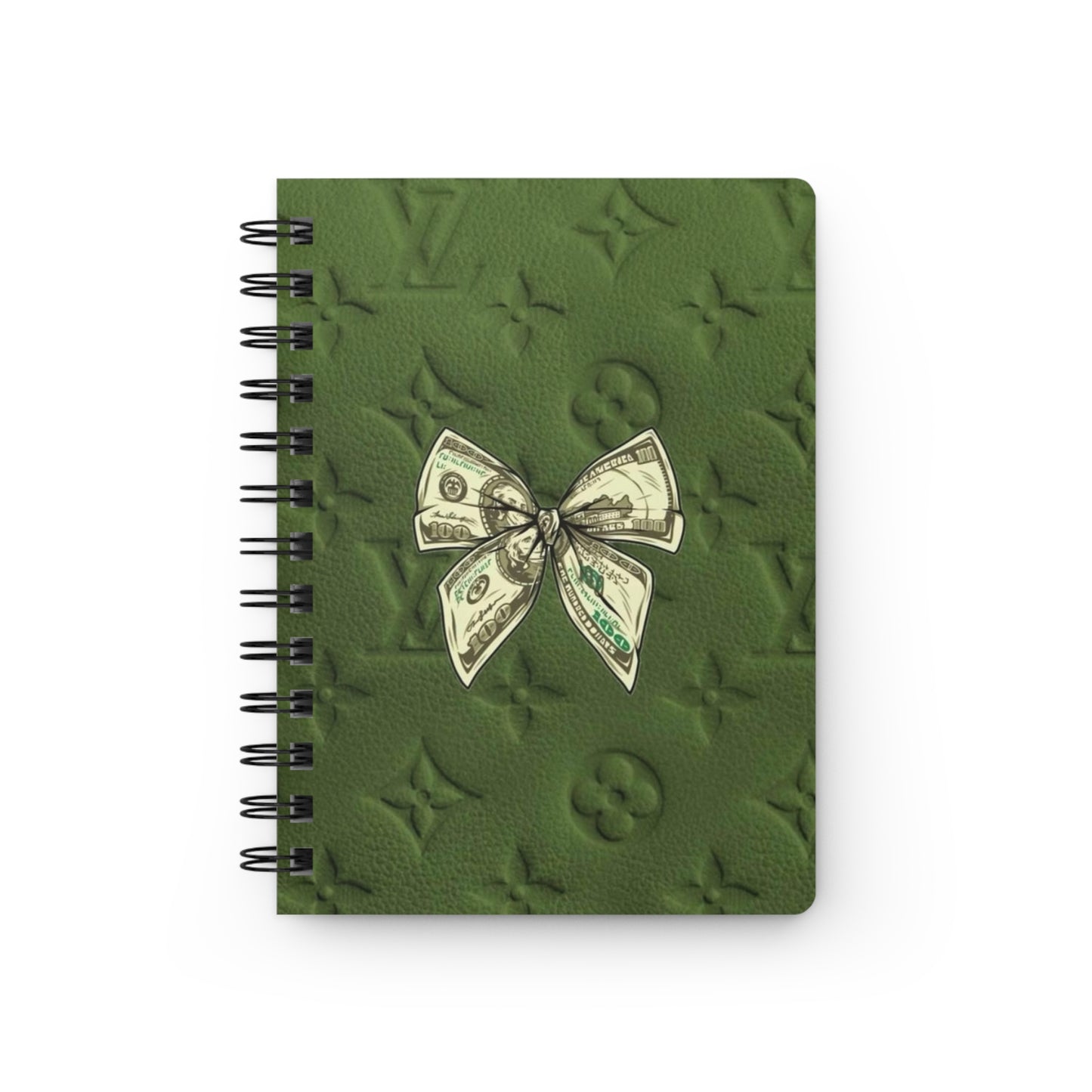 Luxurious Spiral Bound Journal with Money Design - Elegant Notebook for Students, Gift for Writers and Professionals, Diary for Notes, [...]