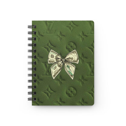 Luxurious Spiral Bound Journal with Money Design - Elegant Notebook for Students, Gift for Writers and Professionals, Diary for Notes, [...]