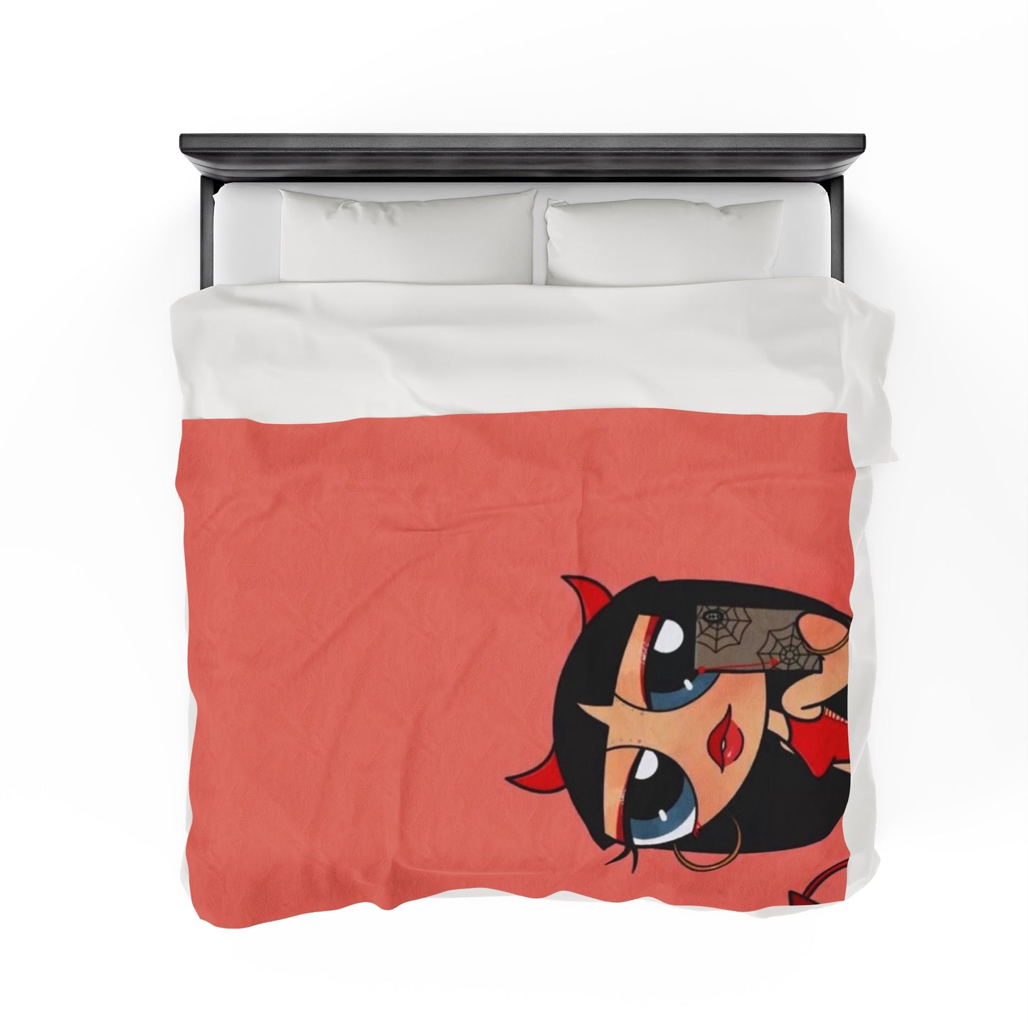 Devilish ImJustAGirl💅🏻🎀🫧~ Velveteen Plush Blanket