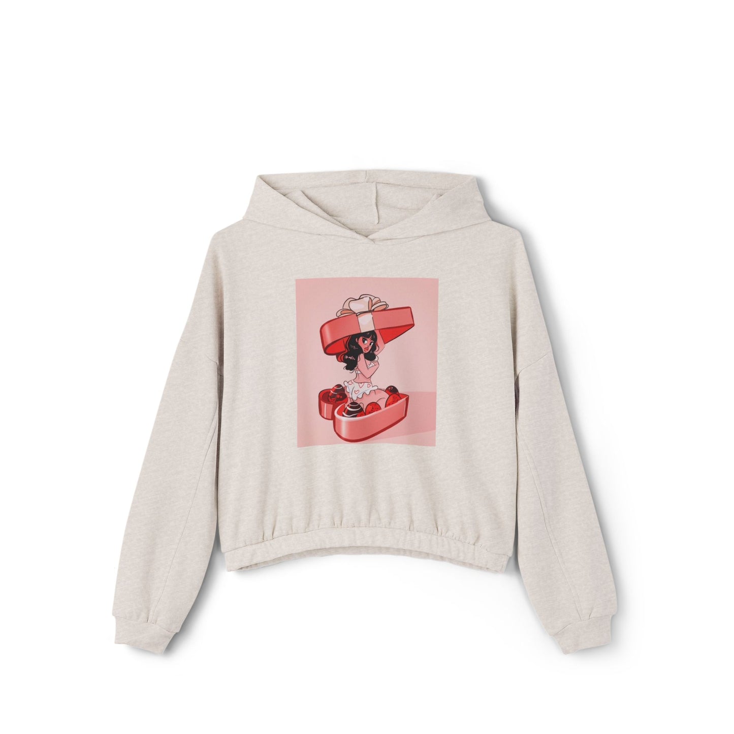 Naughty Girl Valentine's Day Clinched Hoodie