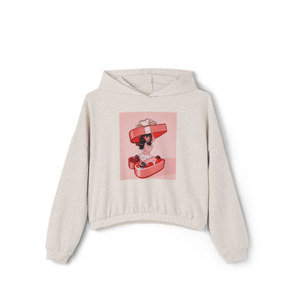 Naughty Girl Valentine's Day Clinched Hoodie