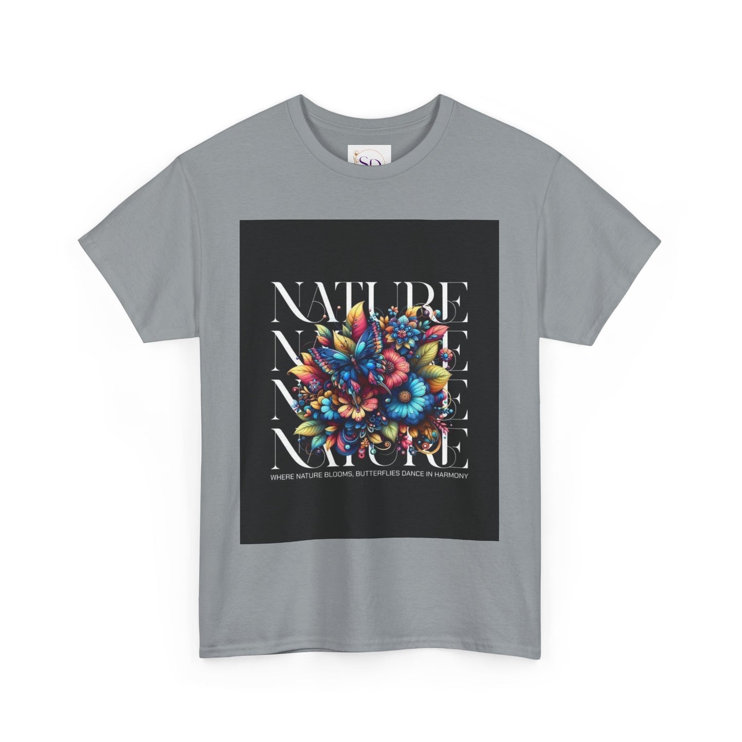 Nature-Inspired Unisex Heavy Cotton Tee - Perfect for Nature Lovers, Eco-Friendly Gift, Casual Wear, Outdoor Adventures, Spring Celebrations